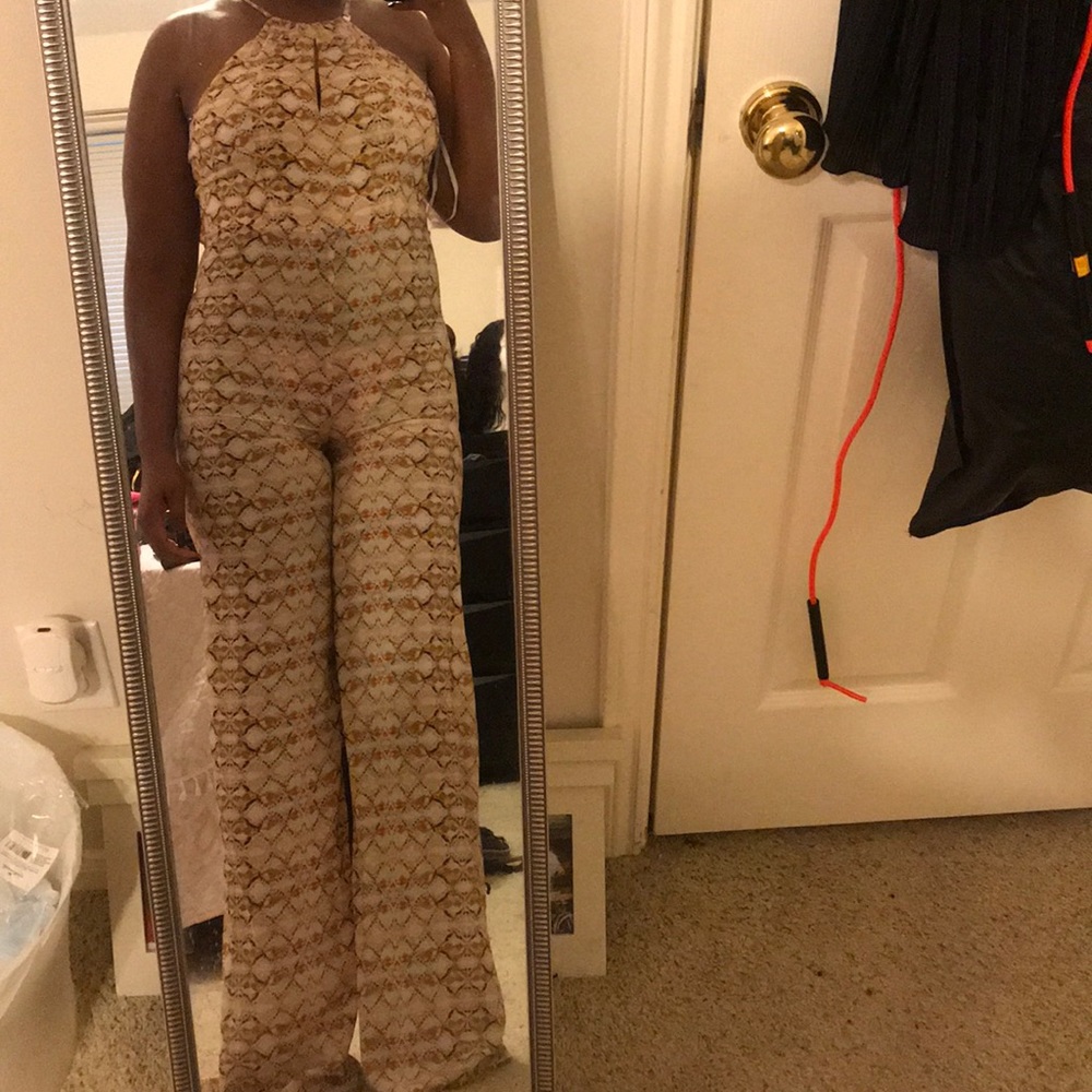 Wide leg jumpsuit